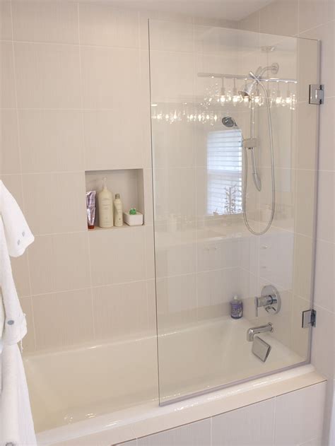 bathtub half glass door|why are showers half door.